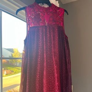 Anthropologie Niki Tlahapan Embroidered Dress